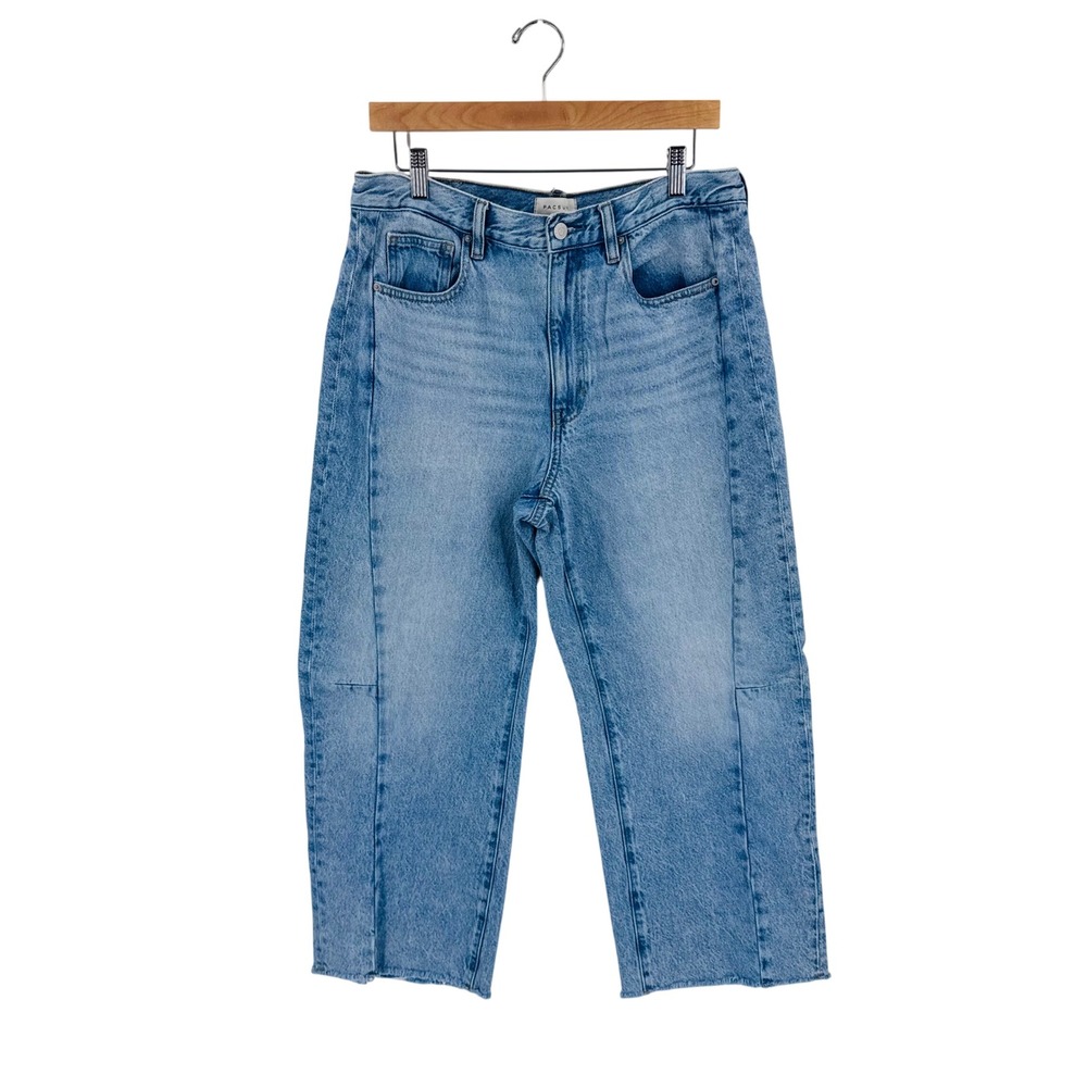 PacSun Jeans Blue 30 Straight Leg High Rise Raw Hem Denim 90s Skater Grunge